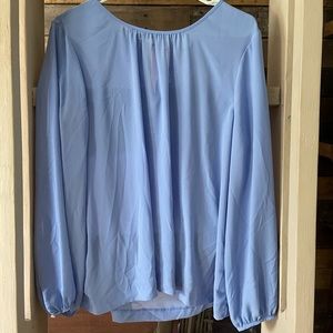 Blue J.Crew long sleeve blouse